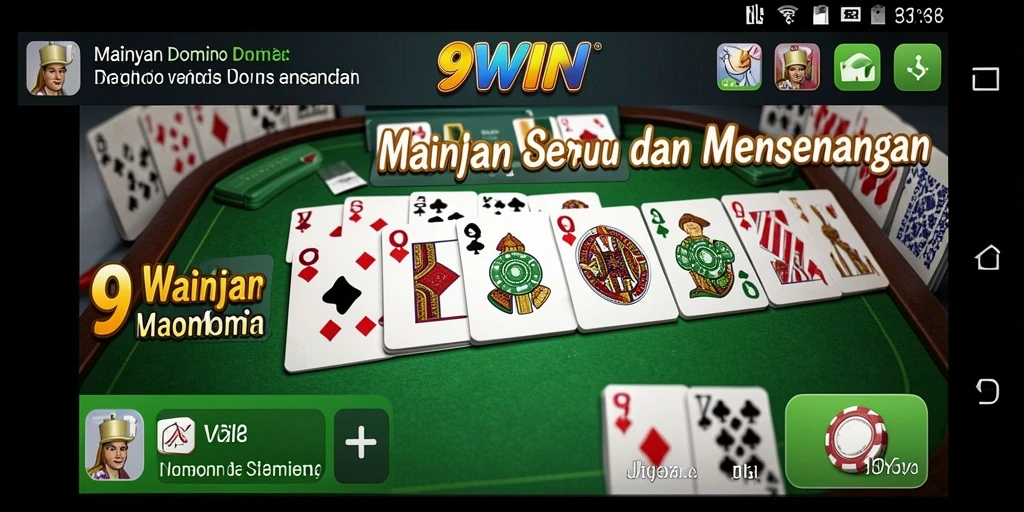 Tangkapan layar gameplay domino yang menarik dan seru di 9WIN.