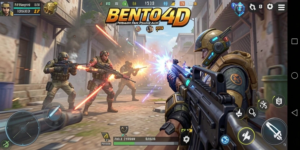 Gameplay seru dengan tembak-menembak di BENTO4D yang menegangkan.