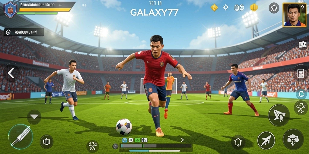 Pengguna tengah bermain olahraga kompetitif di GALAXY77.