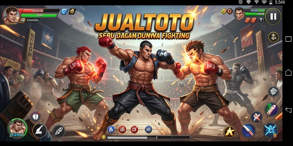 Gameplay <strong>JUALTOTO</strong> yang seru dengan karakter beragam dan pertarungan mendebarkan.