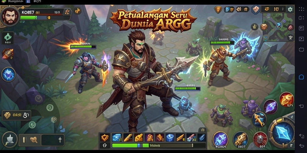 Screenshot menunjukkan aksi bertempur yang seru di KO857.