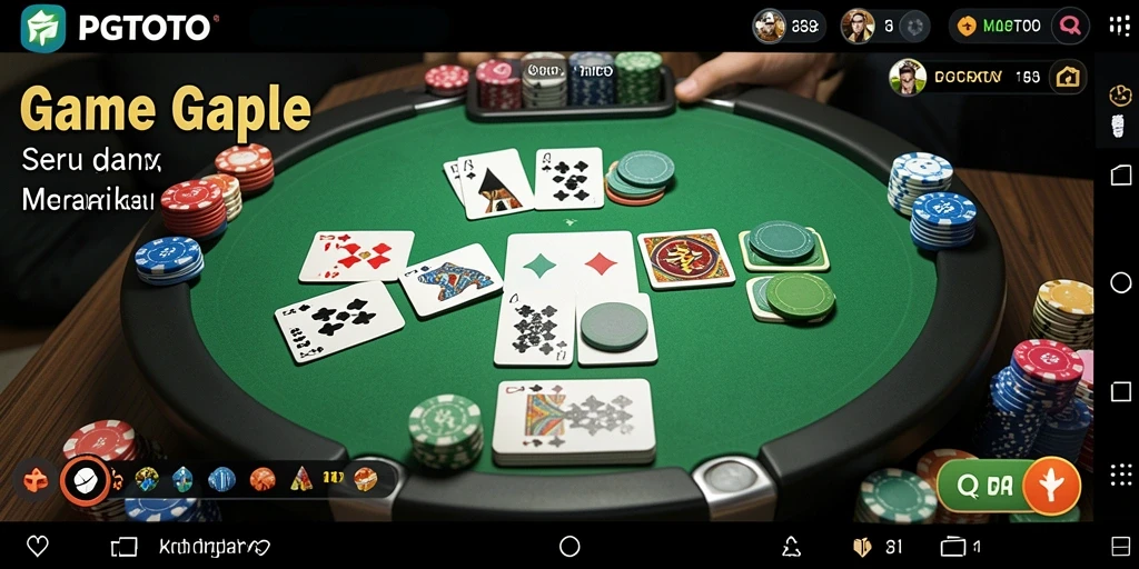 Tampilan gameplay seru dari PGTOTO saat bermain Gaple.