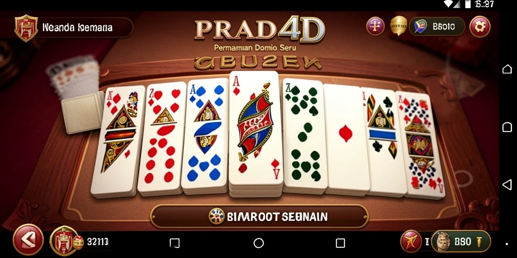 Tampilan menarik gameplay Domino di PRADA4D.