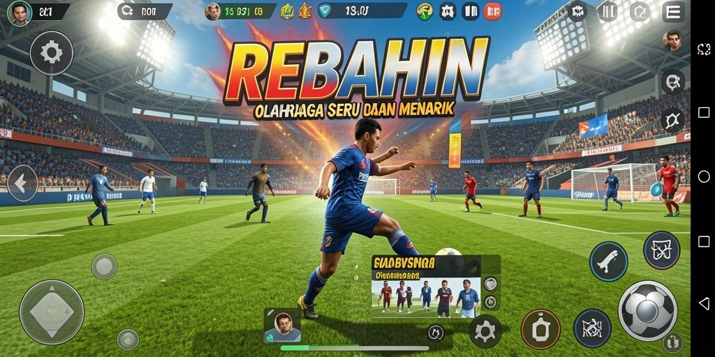 Gameplay seru dalam olahraga virtual di REBAHIN.