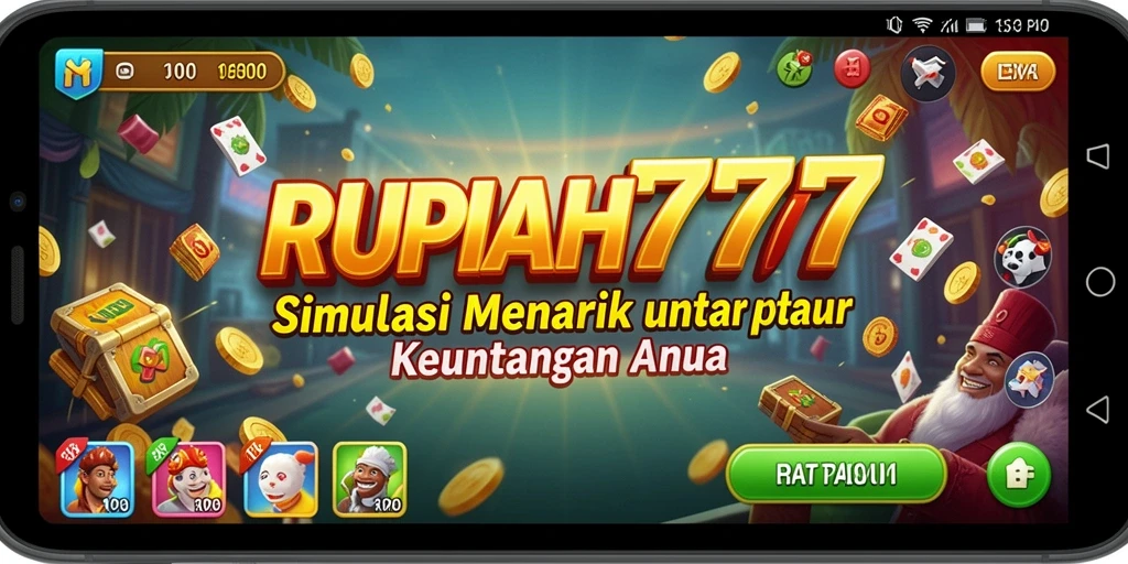 Tangkapan layar gameplay RUPIAH777 menampilkan pengalaman simulasi keuangan yang mendidik.