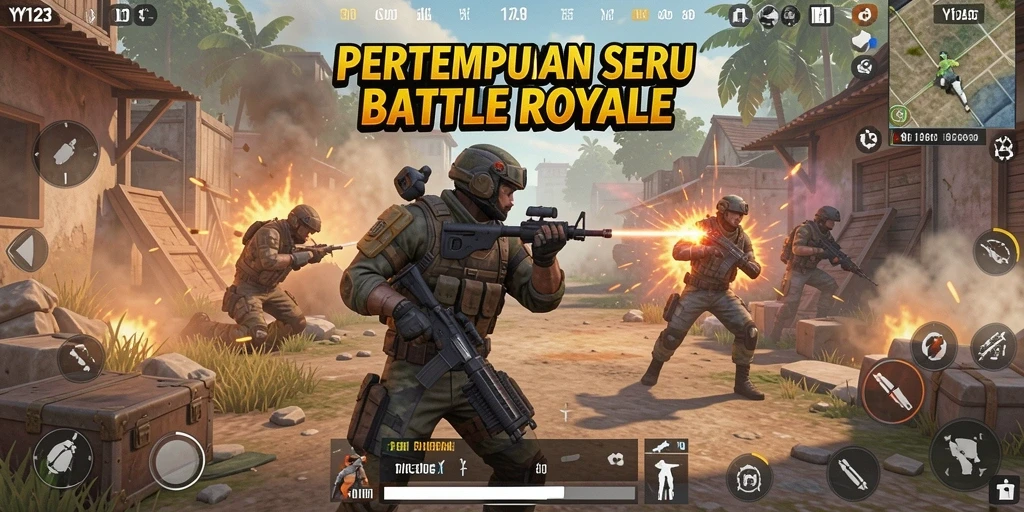 Menampilkan aksi pertempuran intens dalam <strong>YY123</strong> di medan perang.